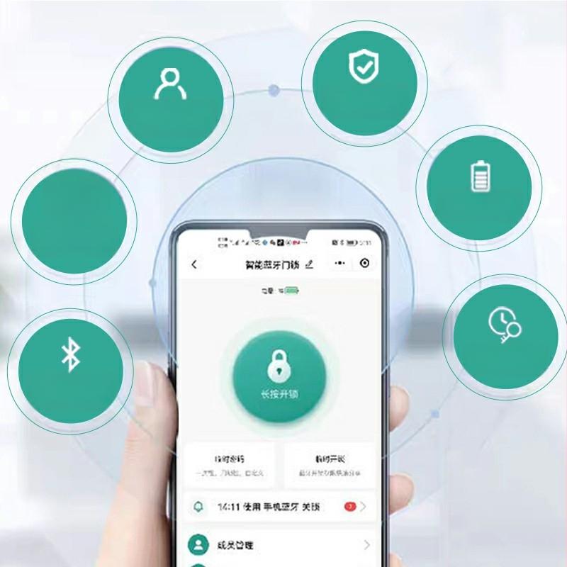 Delzhi U9 U-tvarová inteligentná visací zámka s odtlačkom prsta a heslom, 50 uložených odtlačkov, >100000 odomknutí, skenovanie <0.5 s, falošné rozpoznanie <0.001%, prevádzkový rozsah teplôt -20°C–85°C, vlhkosť -40°C–85% RH