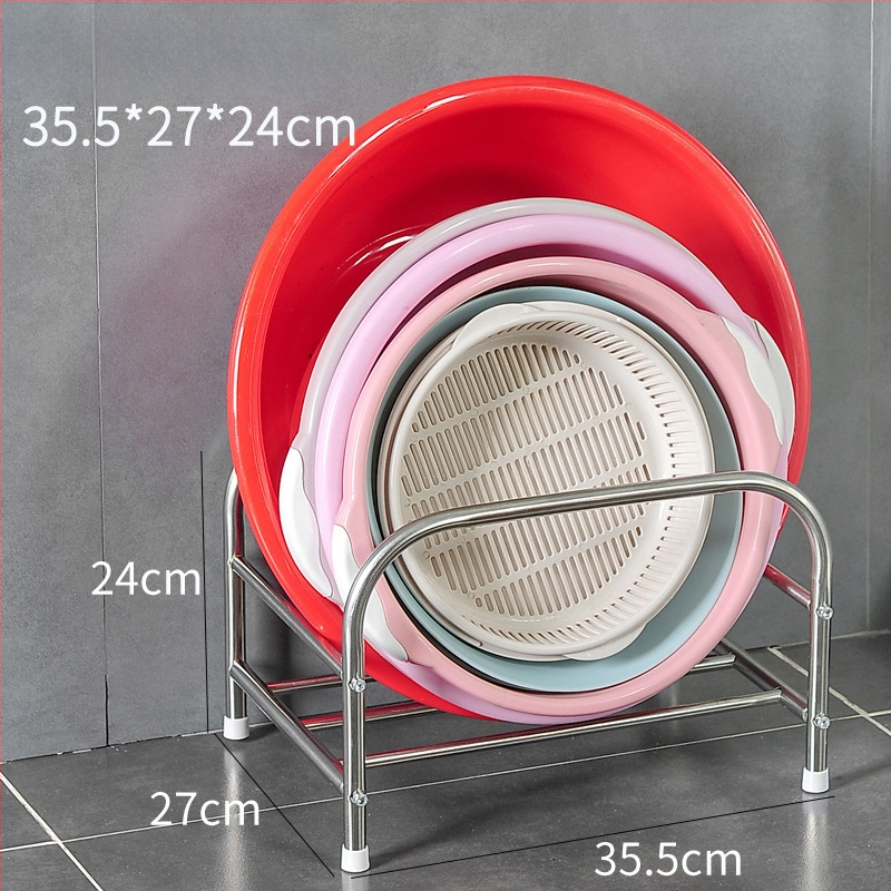 Nerezová oceľová polica na umývadlo, stojaca na podlahe, dvojposchodová, model xg-16-25, hladký povrch