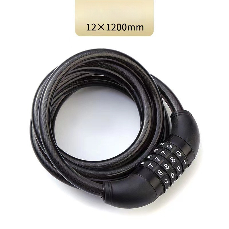 Sulankstomas dviracio užraktas su plieno kabeliu, modelis JTS, prekinis ženklas OPEL, skirtas kelių dviračiams, 270 g