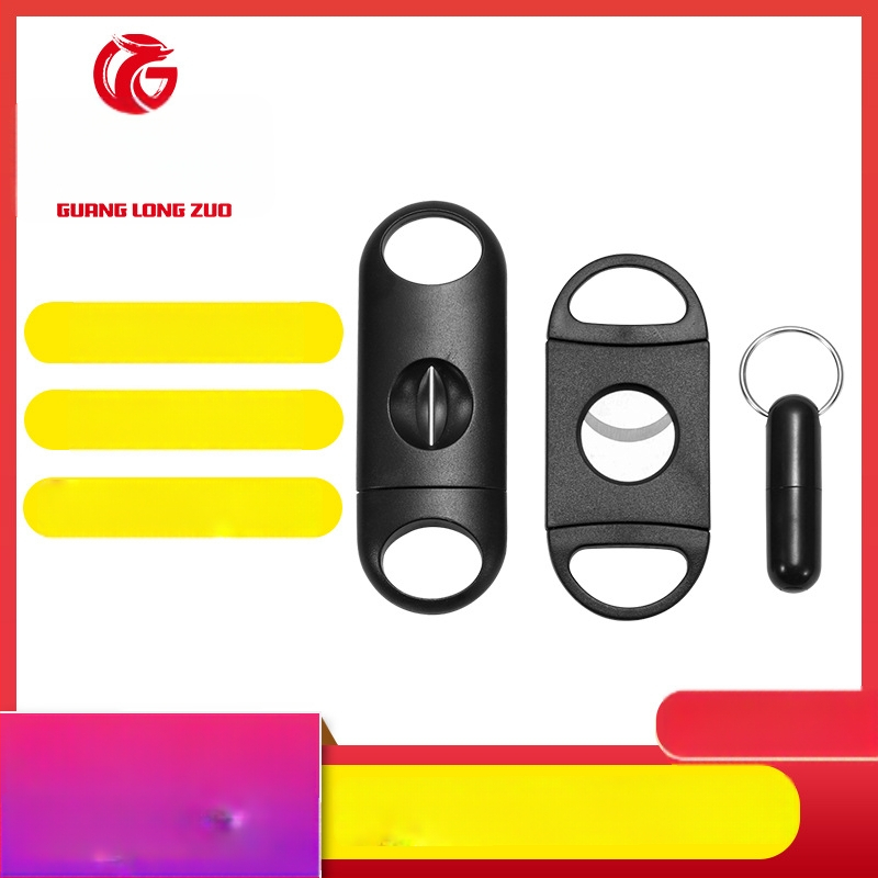 Sigari käärid, kolmes osas kaasaskantav lõikeseade roostevabast terasest teradega