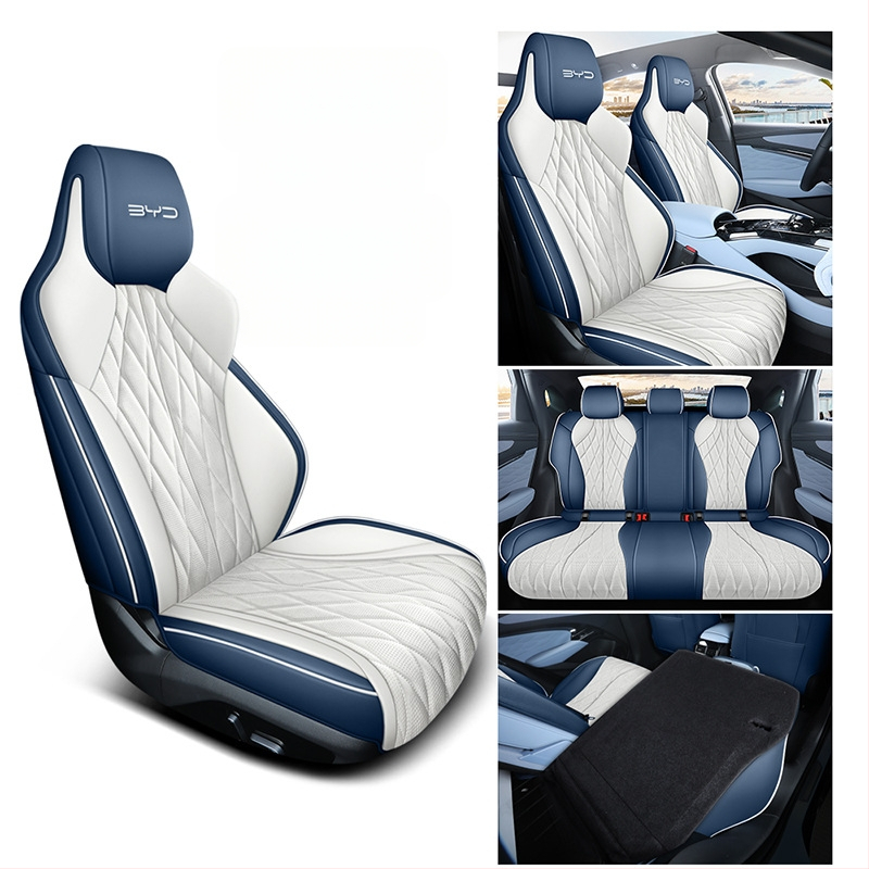 Poťah na seda do auta BYD Seal 2022 – perforovaná mikrovláknová koža, 4-sezónny univerzálny, kompletné pokrytie, Xinmengde