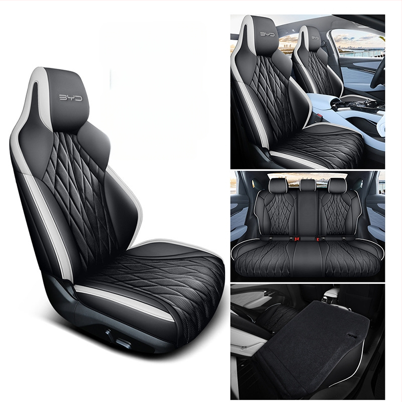 Poťah na seda do auta BYD Seal 2022 – perforovaná mikrovláknová koža, 4-sezónny univerzálny, kompletné pokrytie, Xinmengde