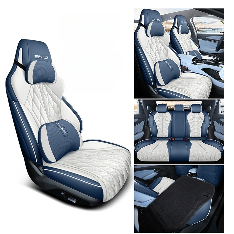 Poťah na seda do auta BYD Seal 2022 – perforovaná mikrovláknová koža, 4-sezónny univerzálny, kompletné pokrytie, Xinmengde