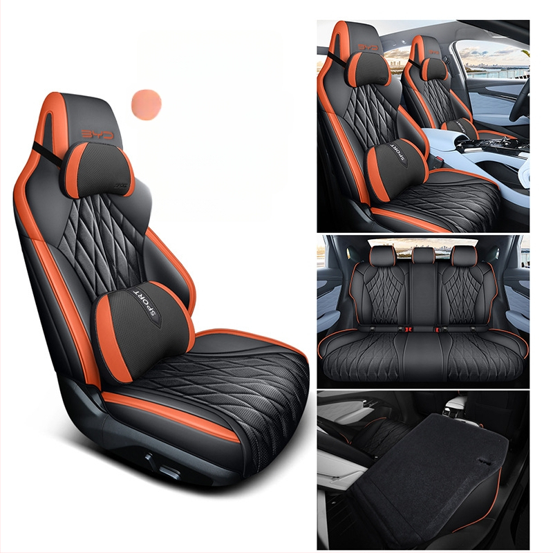 Poťah na seda do auta BYD Seal 2022 – perforovaná mikrovláknová koža, 4-sezónny univerzálny, kompletné pokrytie, Xinmengde