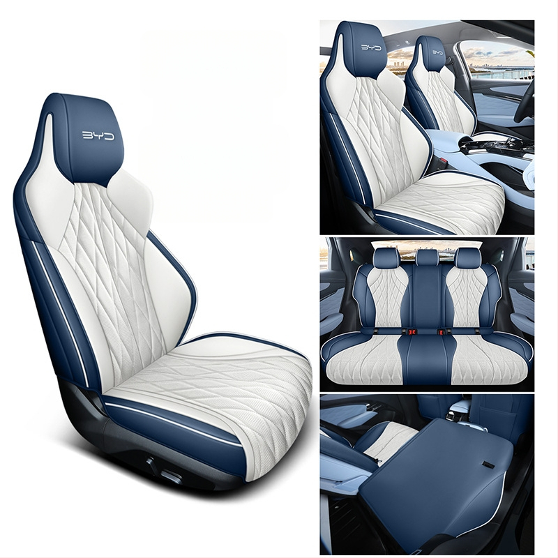 Poťah na seda do auta BYD Seal 2022 – perforovaná mikrovláknová koža, 4-sezónny univerzálny, kompletné pokrytie, Xinmengde