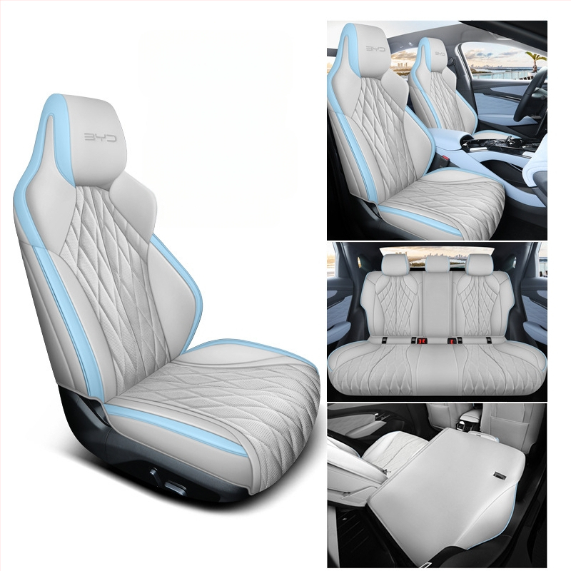 Poťah na seda do auta BYD Seal 2022 – perforovaná mikrovláknová koža, 4-sezónny univerzálny, kompletné pokrytie, Xinmengde