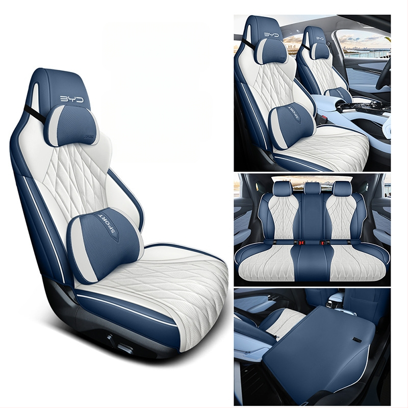 Poťah na seda do auta BYD Seal 2022 – perforovaná mikrovláknová koža, 4-sezónny univerzálny, kompletné pokrytie, Xinmengde