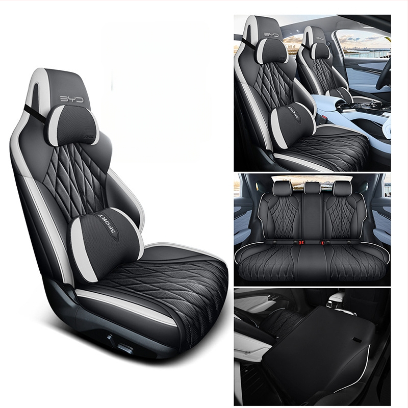 Poťah na seda do auta BYD Seal 2022 – perforovaná mikrovláknová koža, 4-sezónny univerzálny, kompletné pokrytie, Xinmengde