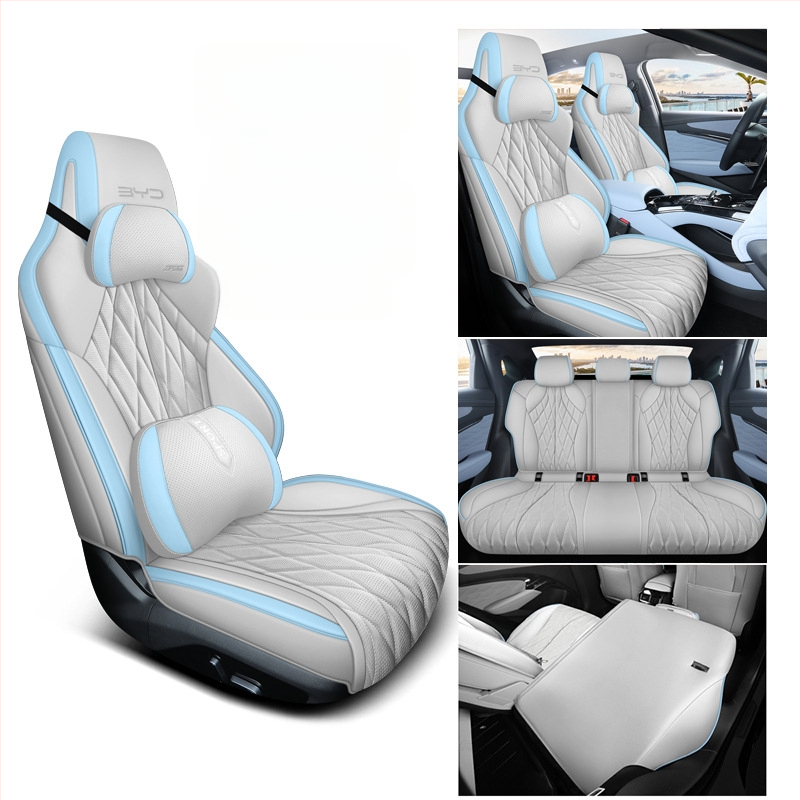 Poťah na seda do auta BYD Seal 2022 – perforovaná mikrovláknová koža, 4-sezónny univerzálny, kompletné pokrytie, Xinmengde