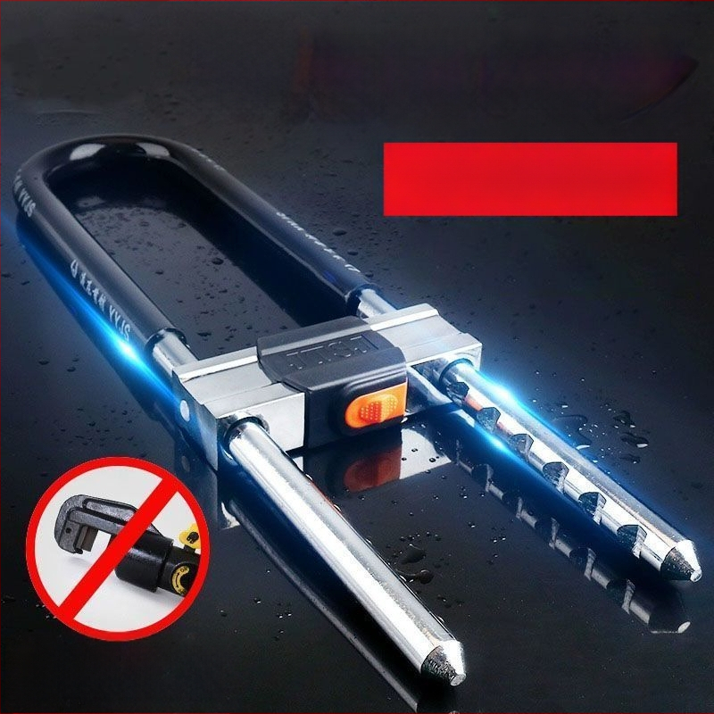 Zámok tvaru U pre sklenené dvere, nerezová oceľ, model 1, vonkajšie použitie, Nový čínsky štýl