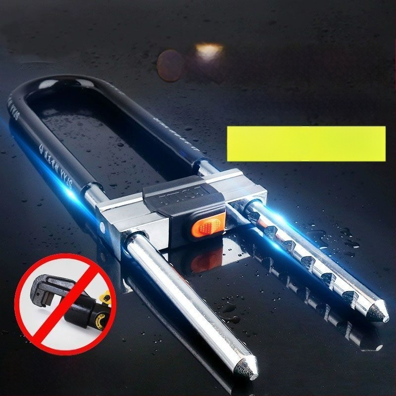 Zámok tvaru U pre sklenené dvere, nerezová oceľ, model 1, vonkajšie použitie, Nový čínsky štýl