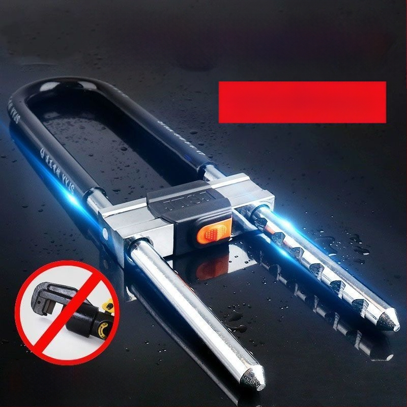 Zámok tvaru U pre sklenené dvere, nerezová oceľ, model 1, vonkajšie použitie, Nový čínsky štýl