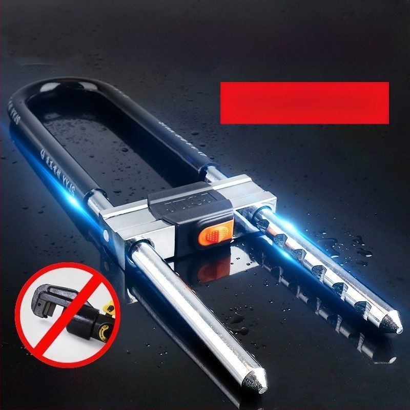 Zámok tvaru U pre sklenené dvere, nerezová oceľ, model 1, vonkajšie použitie, Nový čínsky štýl