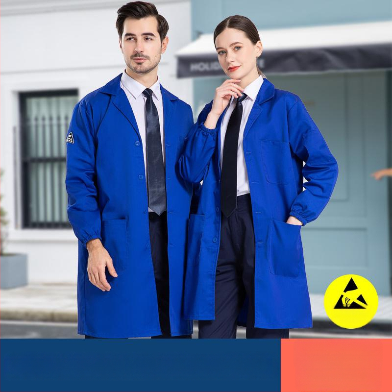 Antistatické pracovné overaly z bavlno-polyesterovej zmesi, dlhý strih, unisex, do dielne