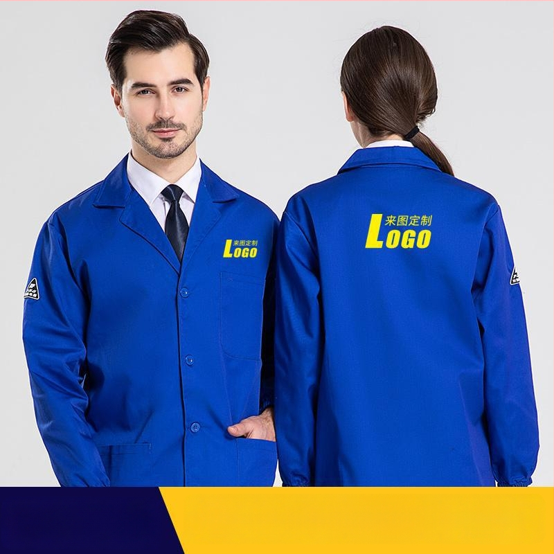 Antistatické pracovné overaly z bavlno-polyesterovej zmesi, dlhý strih, unisex, do dielne