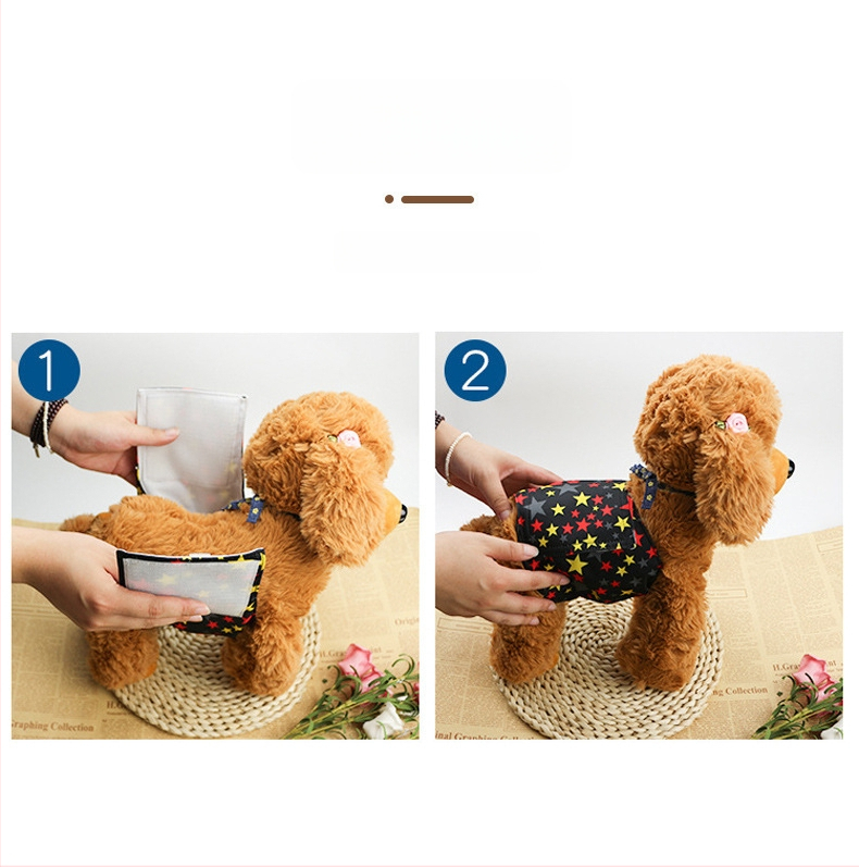 Fyzologické nohavice pre psa, samčie – materiály: PUL, ultra jemné vlákna, sieťovina, bavlna; značka Bi Ai; model SP2204053; štýl bežný