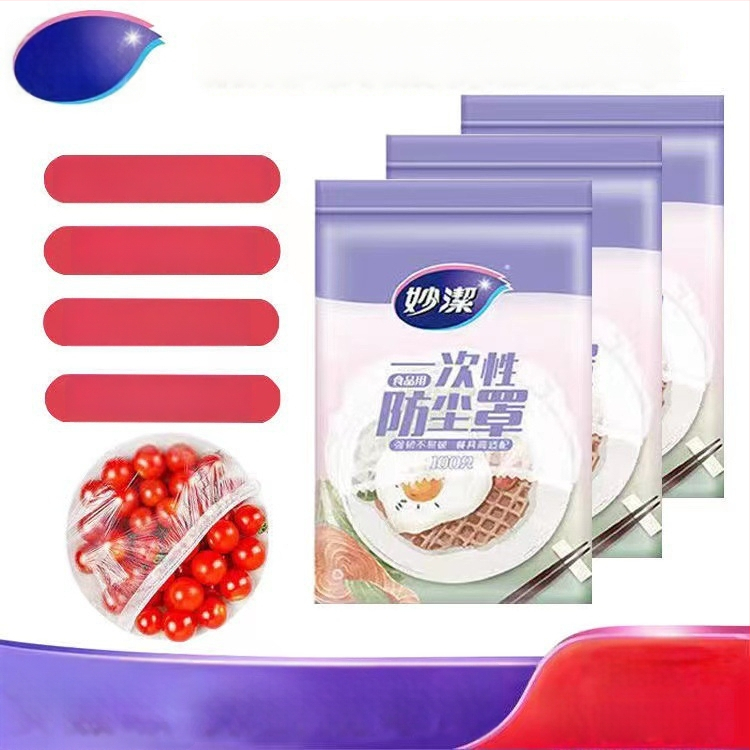 Jednorázový plastový kryt na misy, s elastickým otvorom, na uskladnenie potravín