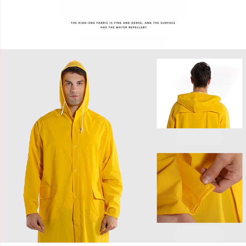 PVC dažďové pončo pre dospelých — kompletné pokrytie tela, hrúbka 0,3 mm, vhodné na turistiku a cyklistiku, možnosť potlače loga