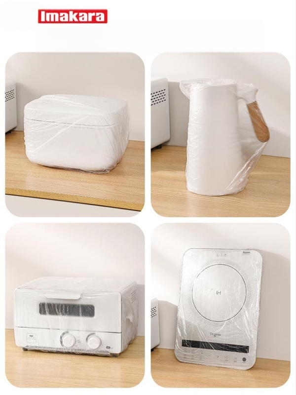 Jednorazový prachový kryt do kuchyne – pre varenie ryže a vzdušnú fritézu – plastový, odolný voči dymu, hrubý film