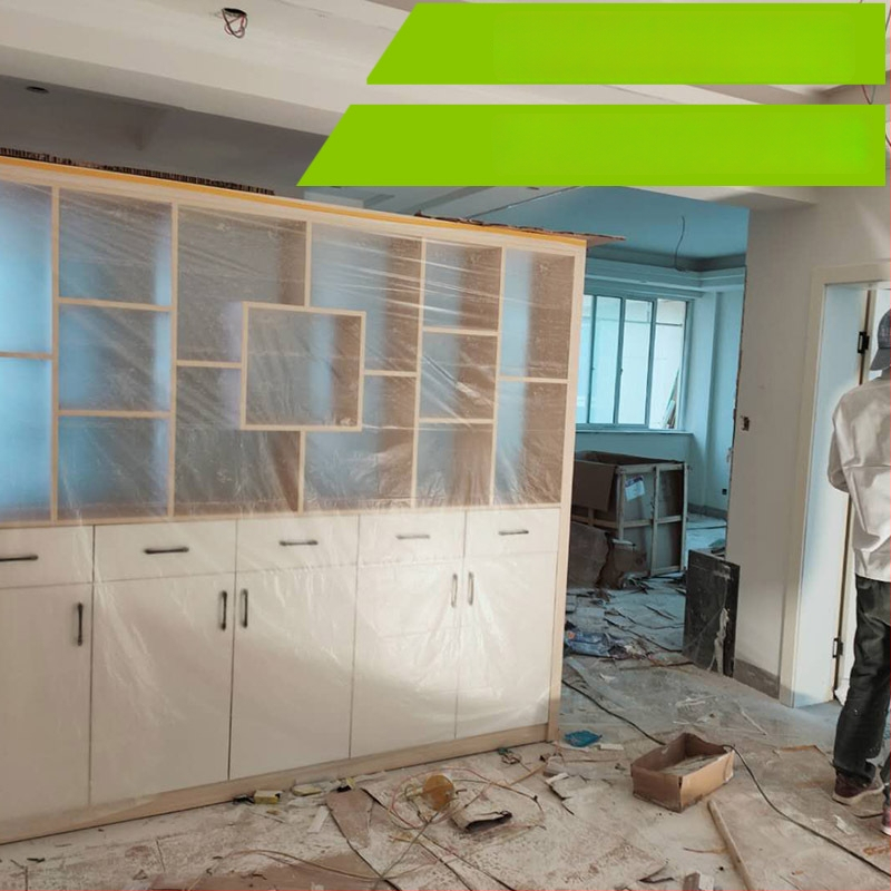 Jednorázová PE prachová ochranná plášť pre domový nábytok – pohovka a posteľ, Model 325, Jednoduchý štýl, Žiadne zákazkové spracovanie