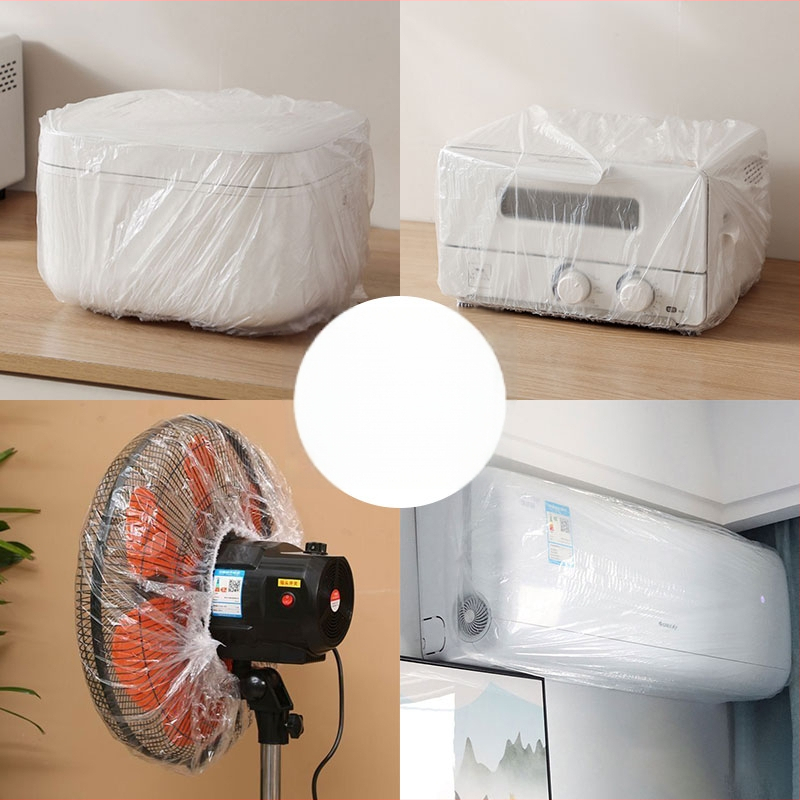 Jednorazový prachový kryt pre domáce spotrebiče — priehľadný, proti švábom, vhodný pre hrniec na ryžu, mikrovlnnú rúru a fritovací hrniec