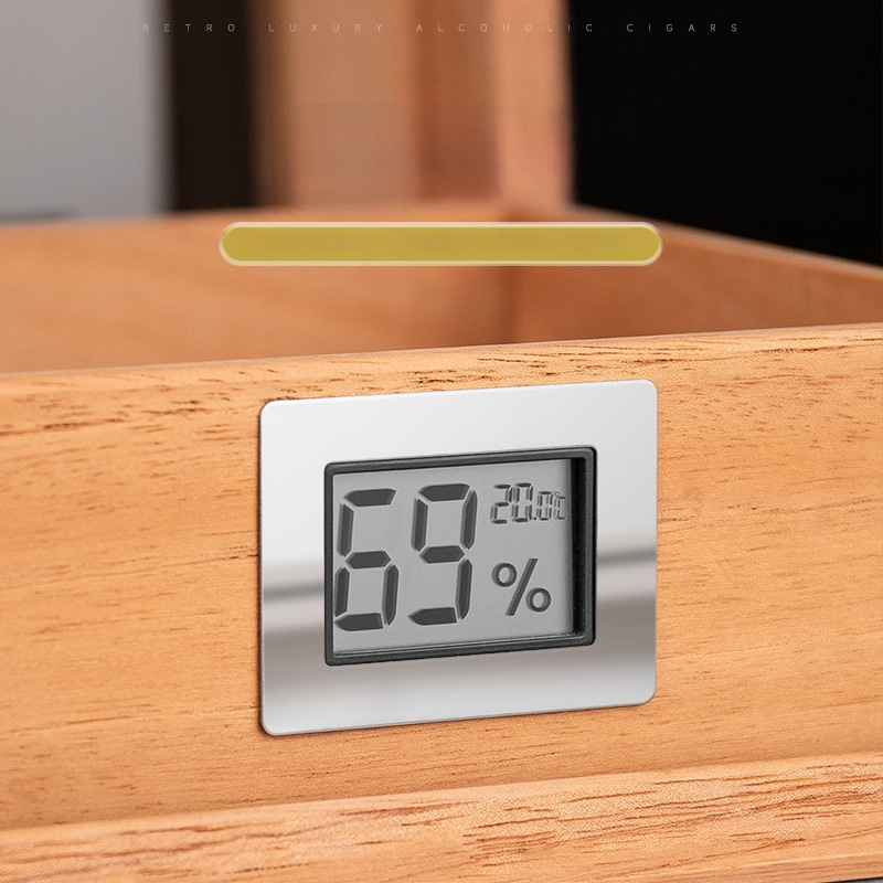 Humidor na cigary – Snow pine – Ručne vyrobený – Kapacita 50 kusov – Pôvod Guangdong