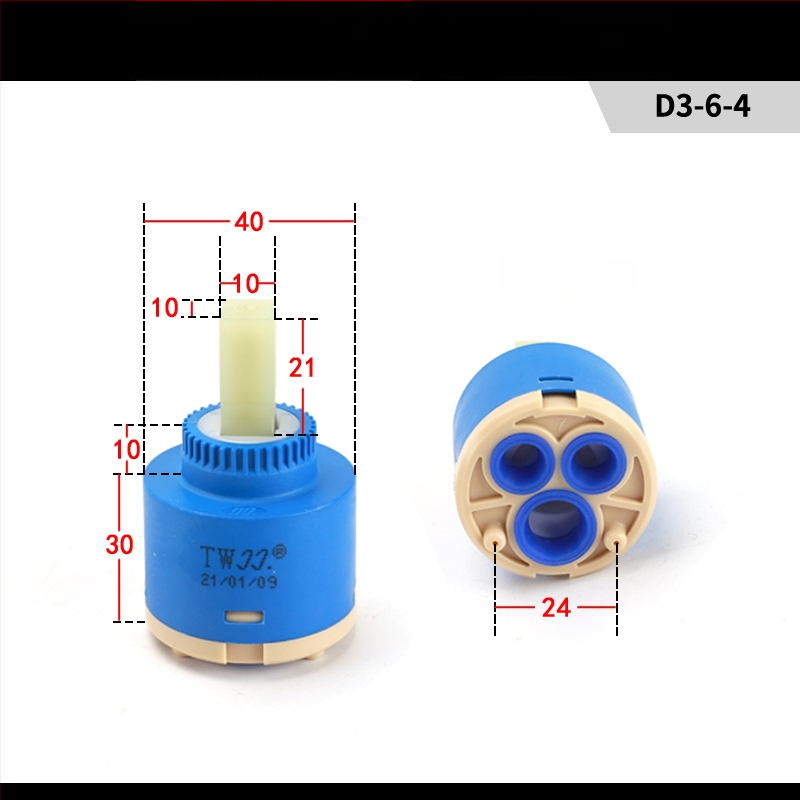 Kuchynský drez keramické jadro ventilu 25/35/40 – horúca/studená miešacia súprava, sada údržby
