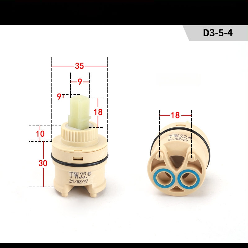 Kuchynský drez keramické jadro ventilu 25/35/40 – horúca/studená miešacia súprava, sada údržby