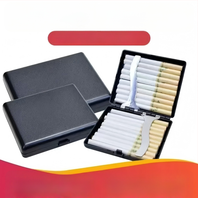 Sigarettide karp Flip-Top, ultraõhuke, luksuslik liivapritsitud viimistlus, plastikust (Materjal: Plastik; Logo trükkimine: Jah; Karbi kogus: 300; Tootekood: HQ)