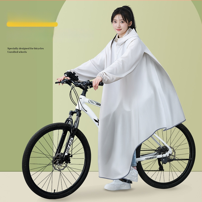 Dážďový pončó na bicykel pre dospelých, PVC tkanina, pre 1 osobu