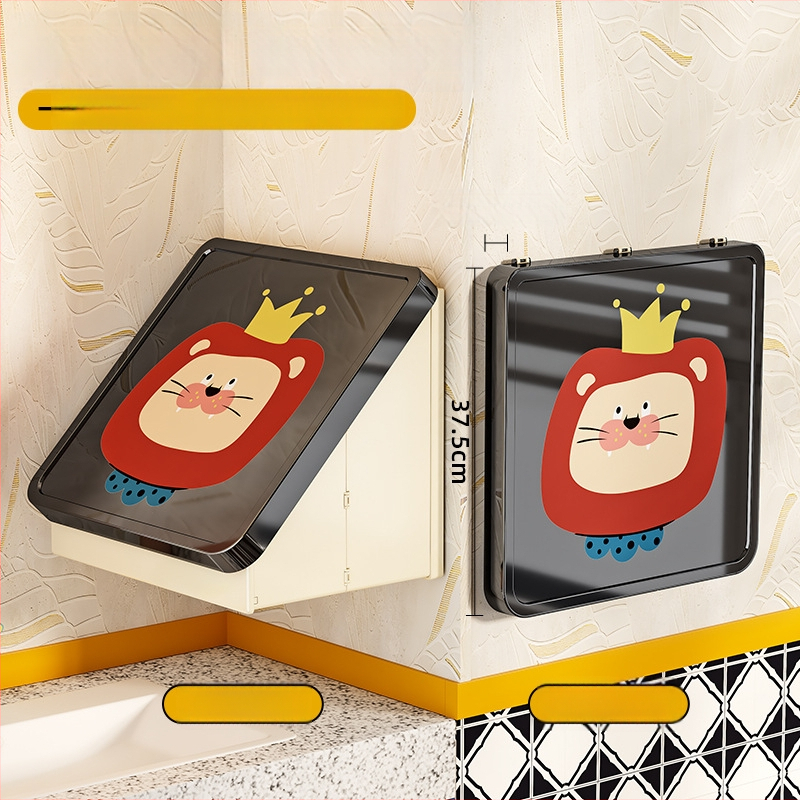 Nástenný skladací plastový regál do kúpeľne (Model 8022, Značka Simple Plastic, 1 vrstva, zaťaženie 1–5 kg)