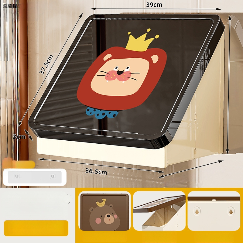 Nástenný skladací plastový regál do kúpeľne (Model 8022, Značka Simple Plastic, 1 vrstva, zaťaženie 1–5 kg)