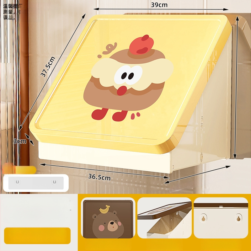 Nástenný skladací plastový regál do kúpeľne (Model 8022, Značka Simple Plastic, 1 vrstva, zaťaženie 1–5 kg)