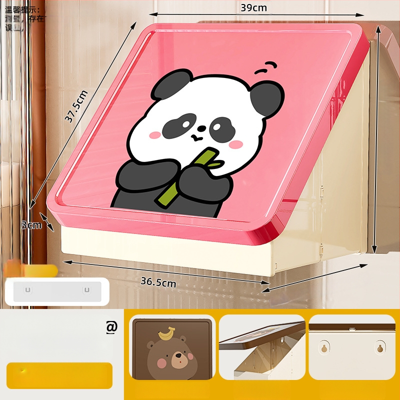 Nástenný skladací plastový regál do kúpeľne (Model 8022, Značka Simple Plastic, 1 vrstva, zaťaženie 1–5 kg)