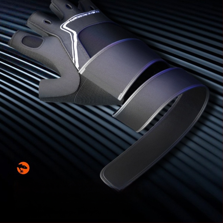 Posilňovacie rukavice s ochranou dlane – nylon, polovičný prst, ochranná dlaň (TMT)