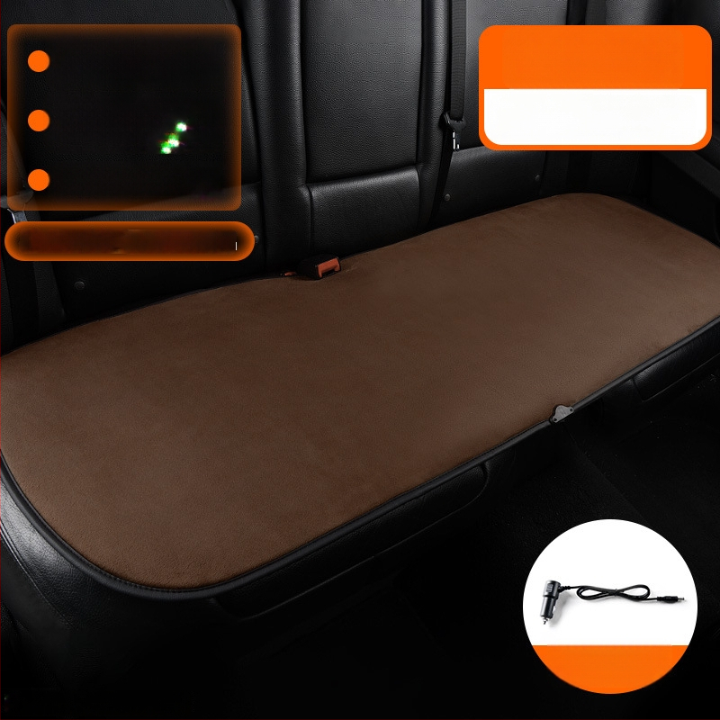 Grafénová vykurovacia podložka na sedadlo auta, zima, 12V/24V, univerzálne, povrch fleecu, výplň z velúru