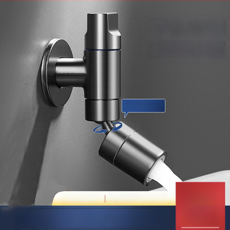 Meďový nástenný zmiešavací kohút pre mop drez, predĺžený, proti striekaniu, model 825, do kúpeľne a na balkón