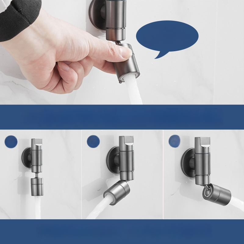 Meďový nástenný zmiešavací kohút pre mop drez, predĺžený, proti striekaniu, model 825, do kúpeľne a na balkón