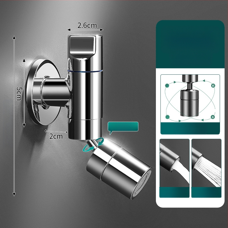 Meďový nástenný zmiešavací kohút pre mop drez, predĺžený, proti striekaniu, model 825, do kúpeľne a na balkón