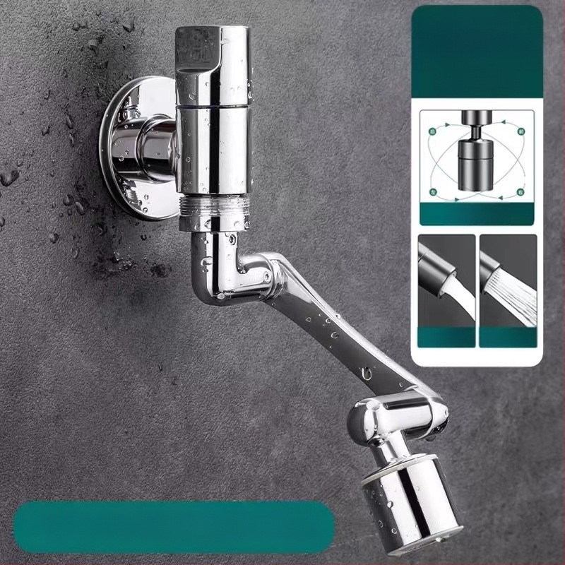 Meďový nástenný zmiešavací kohút pre mop drez, predĺžený, proti striekaniu, model 825, do kúpeľne a na balkón