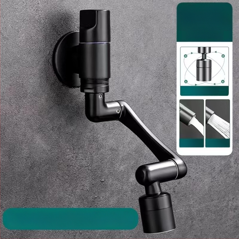 Meďový nástenný zmiešavací kohút pre mop drez, predĺžený, proti striekaniu, model 825, do kúpeľne a na balkón