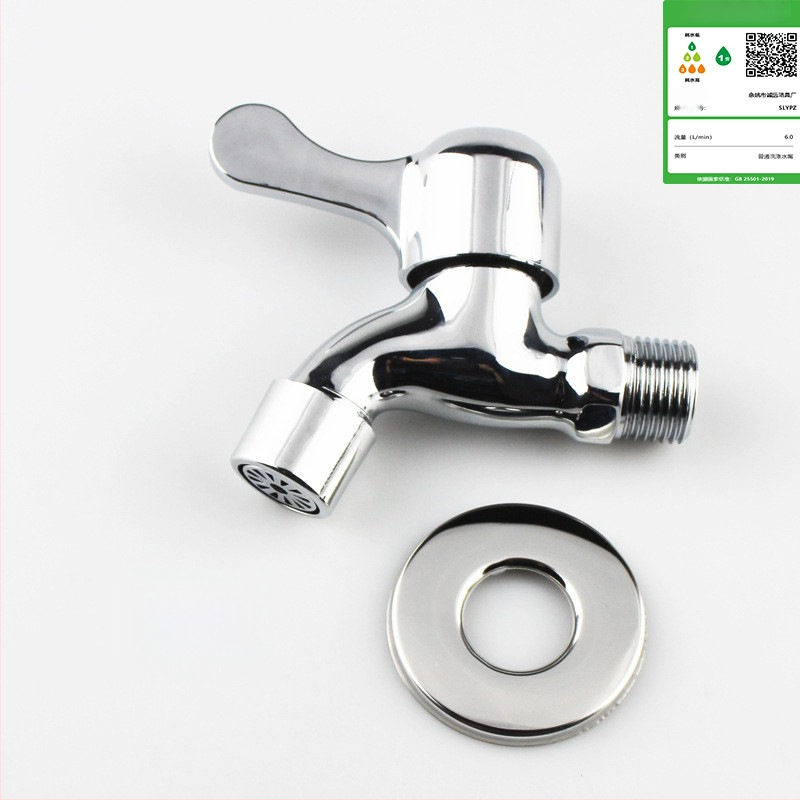 Rozšírený kohút na práčku do steny, dvojité použitie, zliatina zinku, 15 mm vstup, 20 mm sedadlo ventilu, 1,6 MPa