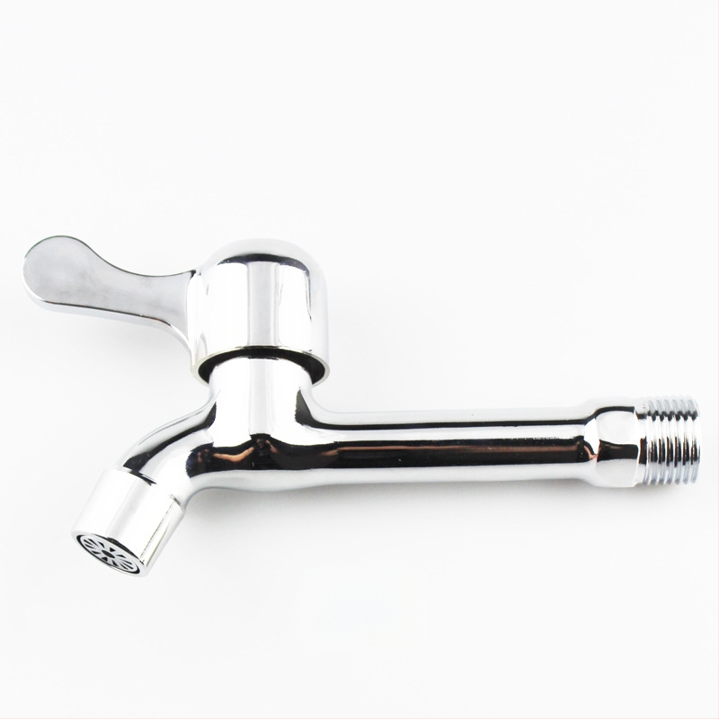 Rozšírený kohút na práčku do steny, dvojité použitie, zliatina zinku, 15 mm vstup, 20 mm sedadlo ventilu, 1,6 MPa