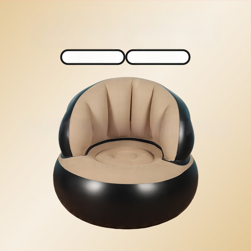 Nafukovacia jednosedová pohovka do kancelárie a domova, prenosná a skladacia pre vonkajšie použitie (PVC; 1 osoba; vzduchová pumpa; 1200)