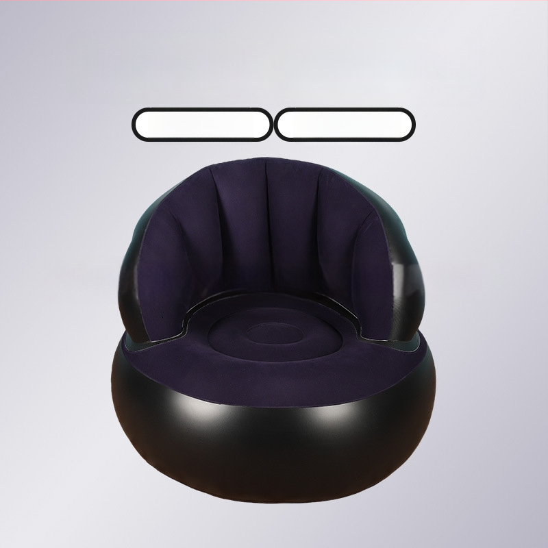 Nafukovacia jednosedová pohovka do kancelárie a domova, prenosná a skladacia pre vonkajšie použitie (PVC; 1 osoba; vzduchová pumpa; 1200)