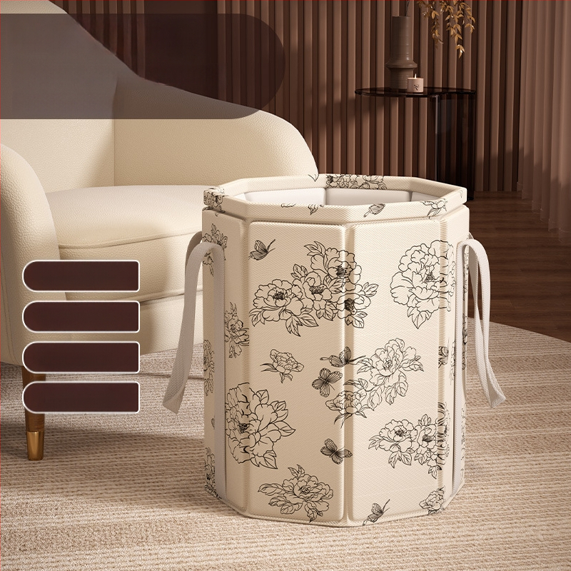 Skladaný hlboký kúpeľ na nohy s vekom, pre domácu potrebu, nepremokavá látka, hrubé steny, hladina vody nad 25 cm