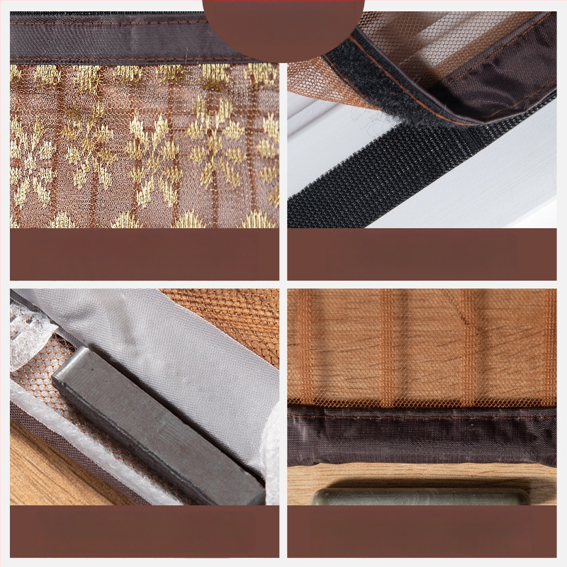 Sieťová dverová záves do spálne, moderný minimalistický štýl, vzor rastlín