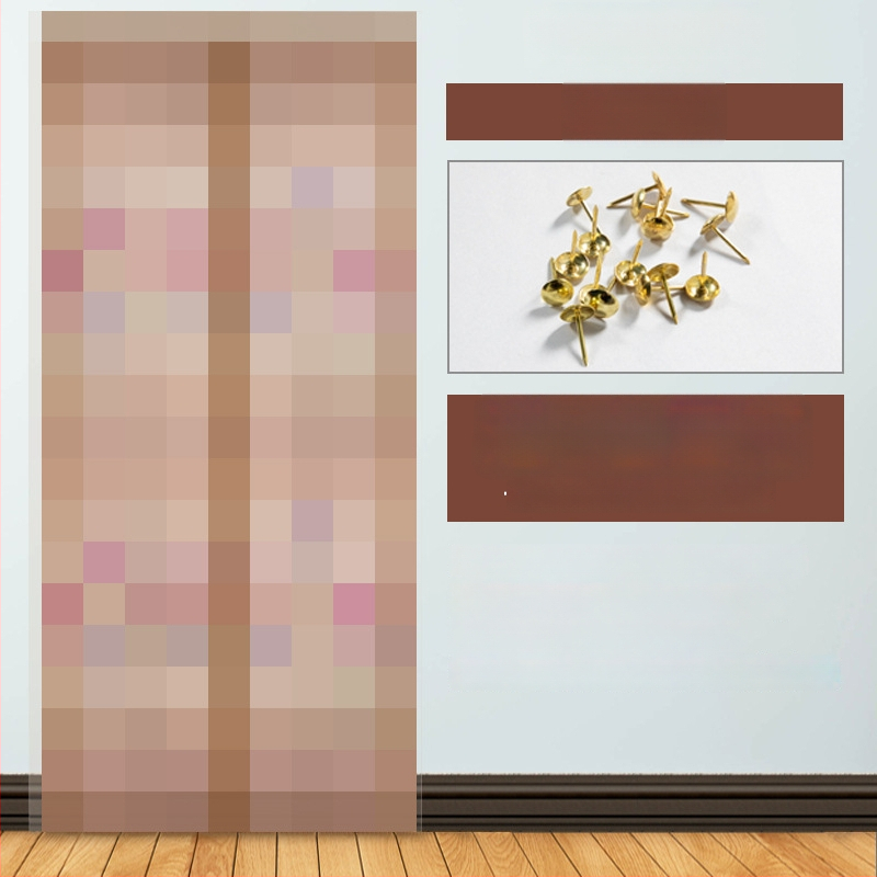 Sieťová dverová záves do spálne, moderný minimalistický štýl, vzor rastlín