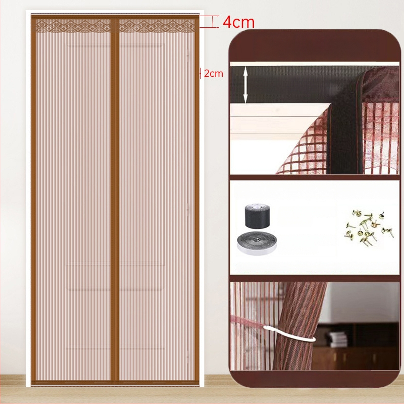 Sieťová dverová záves do spálne, moderný minimalistický štýl, vzor rastlín