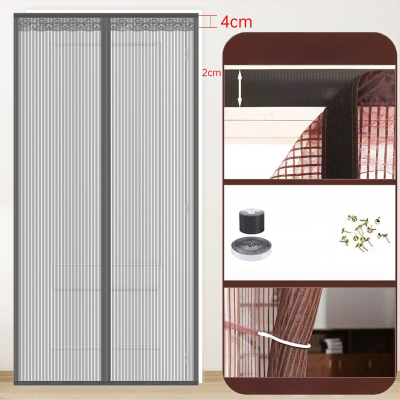 Sieťová dverová záves do spálne, moderný minimalistický štýl, vzor rastlín